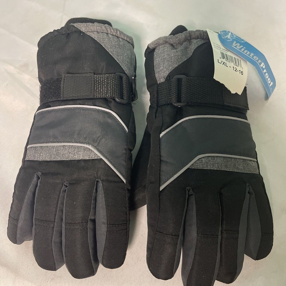 Kids Winter Gloves Weatherproof Insulated‎ Snow Snowboard Gloves NEW
